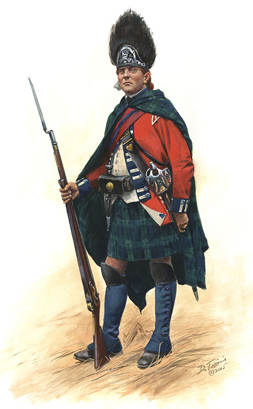 Grenadier of the Second Battalion, Royal Highland Emigrants 1777